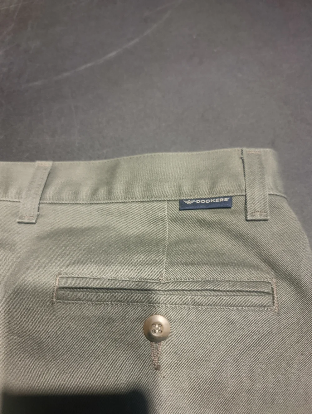 Dockers Relaxed Pleated Chinos - Khaki - Men's 38x28 - Y2K Vintage - Picture 3 of 8